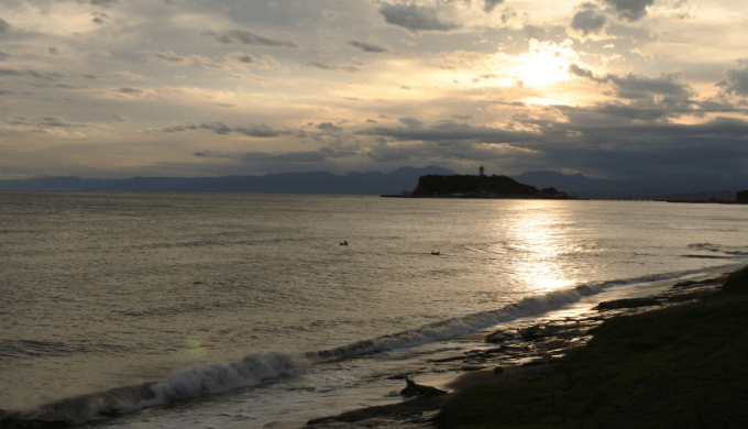 江ノ島の夕日